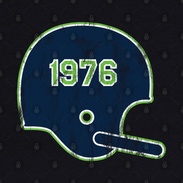 Seattle Seahawks Year Founded Vintage Helmet by Rad Love